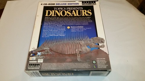 Topics Entertainment Presents DINOSAURS 4 CD-Rom set dino facts and much more - Picture 2 of 4