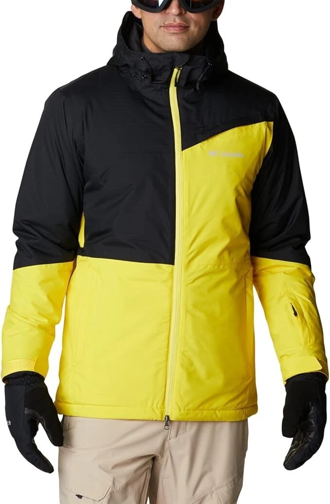Columbia Iceberg Point Jacket Men’s XL NWT Snow Ski Winter Yellow Black Warm