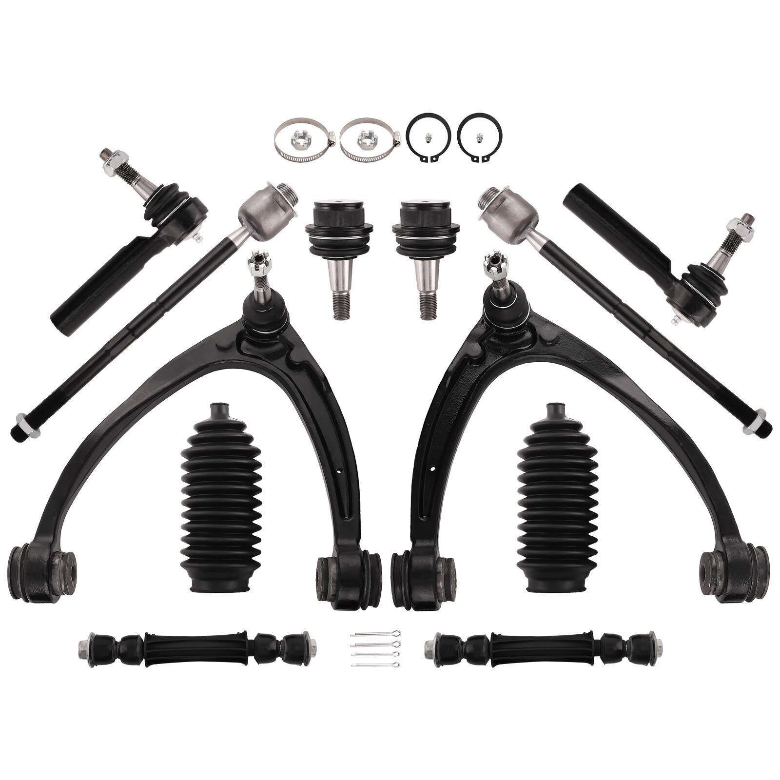 12 Pcs Control Arm with Ball Joint Assembly for GMC Sierra 1500 2007 - 2013