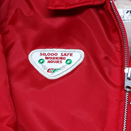 NOS Vtg 70s CF Consolidated Freight Nylon Jacket LARGE Trucker Freightway Safety - Picture 4 of 12