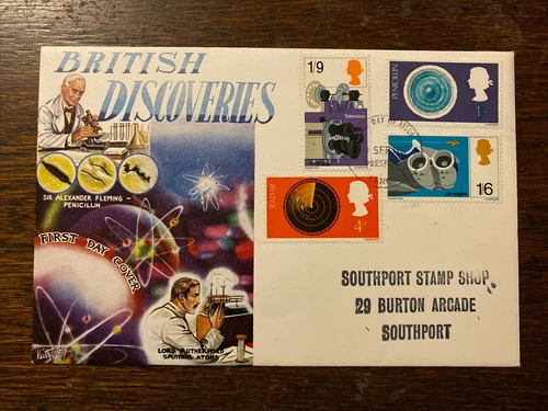 GB 1967 British Discoveries Connoisseur FDC + Preston, Lancs FDI pmk