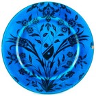 RARE, ASSIETTE Ancienne "IZNIK" Céramique EMAUX DE LONGWY, lachenal/deck/19th...