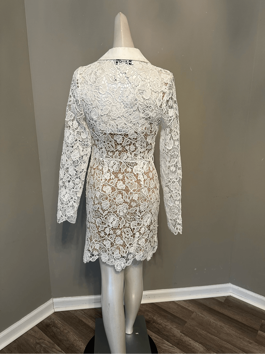 Self-PortraitMagnolia Lace Button-Front Minidress | eBay