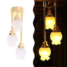 1:12 Scale Dolls House Miniatures Accessories Ceiling Lamp Lights Living Decor