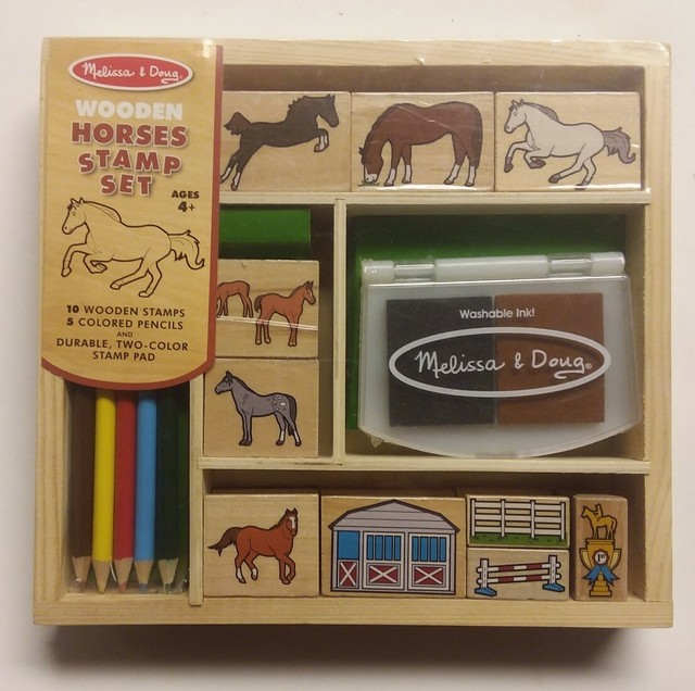 melissa and doug horse stamp set