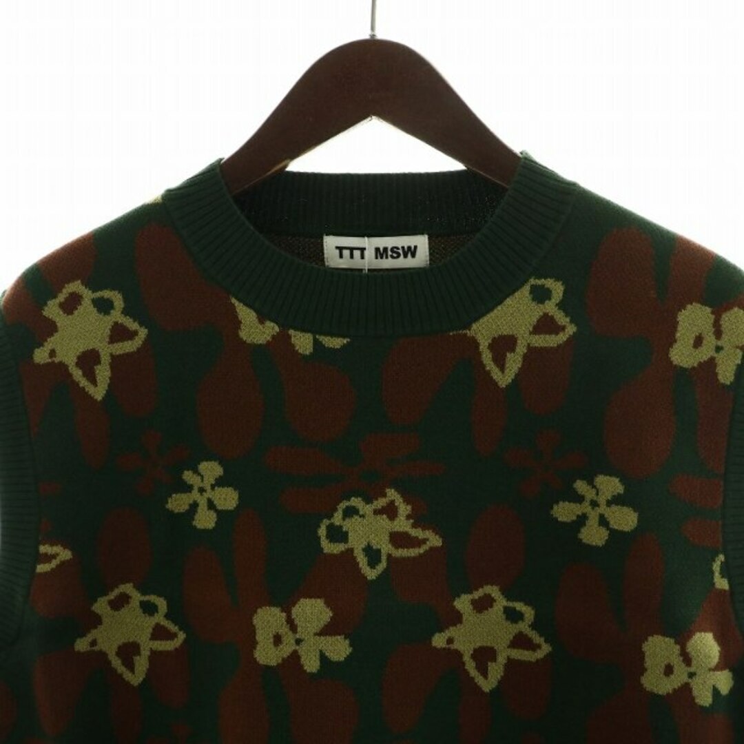 TTT MSW Tee Modern Streetwear 23SS Flower Camo Knit Vest TTT MSW Tee Modern Streetwear 23SS Flower Camo Knit Vest