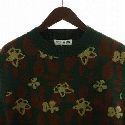 TTT MSW Tee Modern Streetwear 23SS Flower Camo Knit Vest TTT MSW Tee Modern Streetwear 23SS Flower Camo Knit Vest