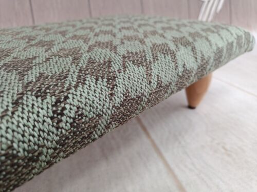 Ottoman for chairs, Houndstooth stool, Covered stool, Saddle stool, Shoe stool, - Picture 14 of 15