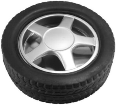 Novelty Cigarette Rubber Tire ASHTRAY SMALL Size W/Detachable Wheel Cover  T-1123