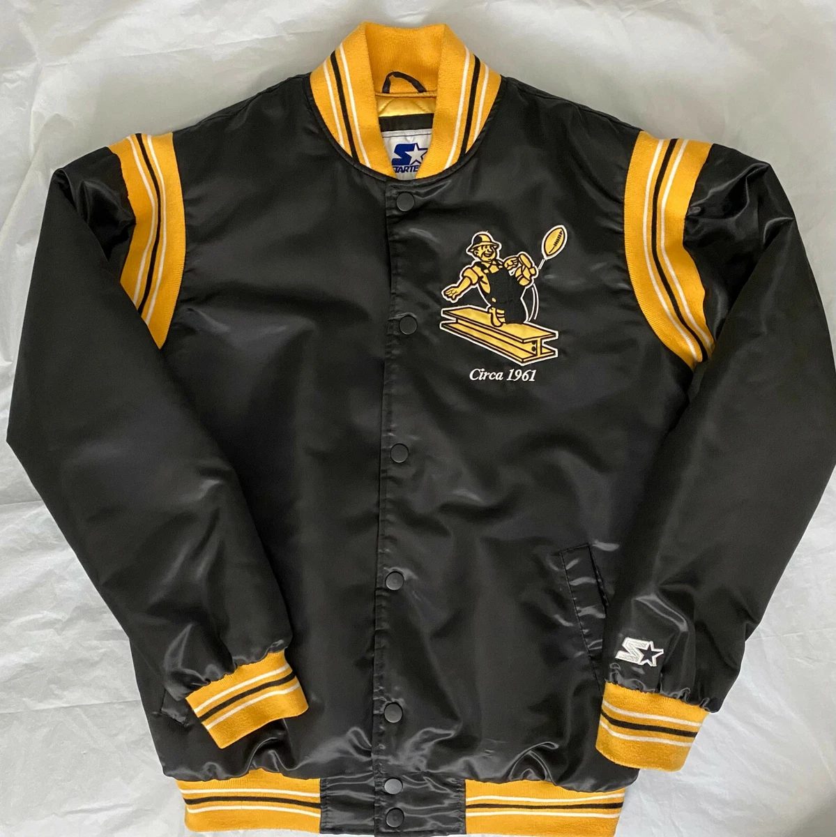 VTG Pittsburgh Steelers MEDIUM Starter Bomber Jacket Throwback Circa 1961  Logo | eBay
