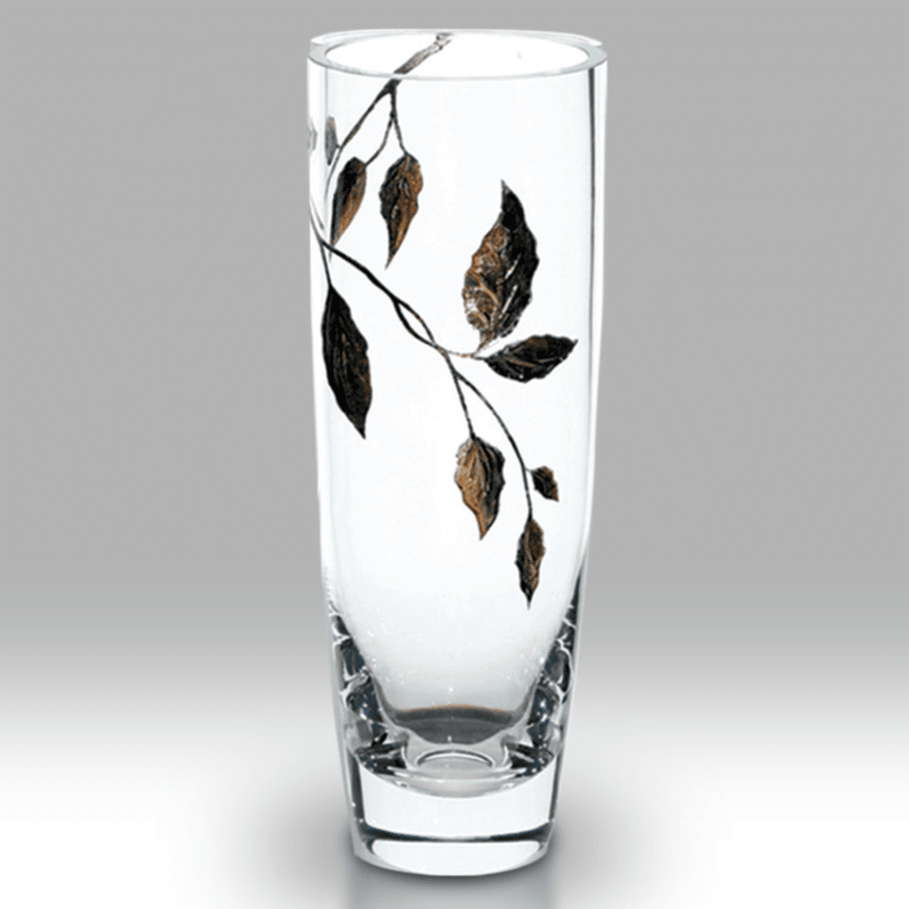Nobile Glassware Classic Gold Leaf Vase - 25cm 9310