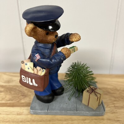 Beary Special Delivery Mail Man Faithful Fuzzies Teddy Bear Express Christmas