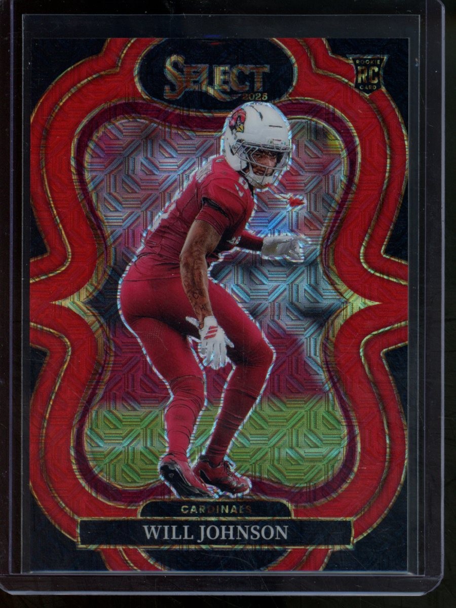 2025 Panini Select Will Johnson Red /49 #322 RC