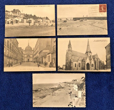 Lot 5 Cartes Anciennes de Loire Atlantique 44, Joli cachet Daguin de la Bernerie