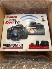 Canon EOS Rebel T6 Digital SLR Camera Premium Kit Brand New/Factory Sealed