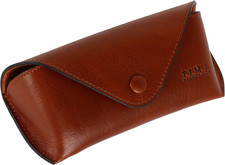 Leather Glasses Case - Hard Shell Leather Eyewear Holder Sunglasses Case Handm
