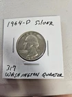 1964  D Washington Quarter VG+/F Condition 90% Silver-Better Date # 317