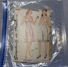 Vtg 40s Sewing Pattern Simplicity 4628 Sz 14 ...