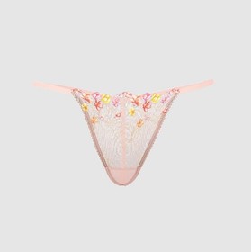 Victoria's Secret Dream Angels Bloom Floral Embroidery V-String Panty