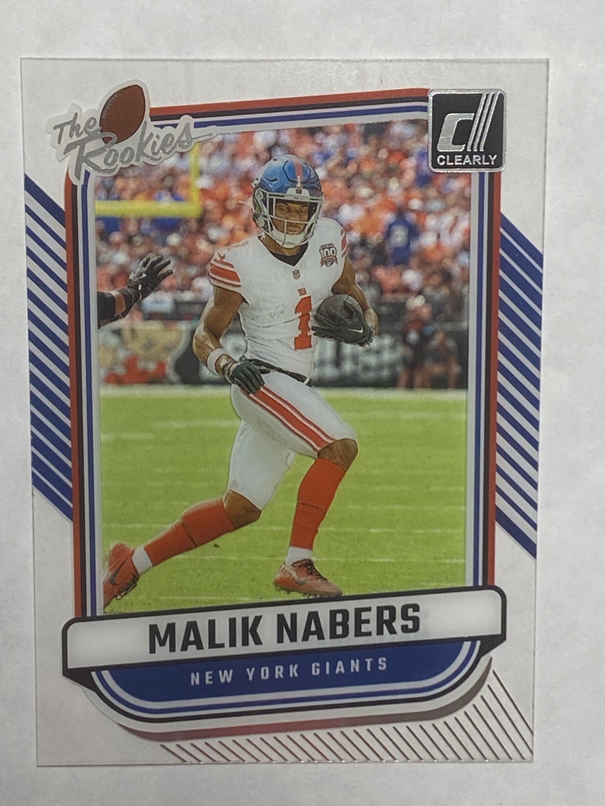 2024 Panini Clearly Donruss Clearly the Rookies Malik Nabers #6 (RC) NY Giants