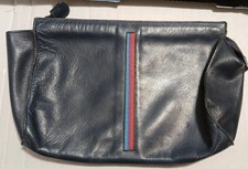 BMW Vintage Clutch Purse M style Ladies blue m3 1980s leather RARE vgc Italy