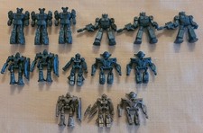 Vintage Transformers G1 Tyco Train Set Figures Lot Of 14 Rubber Mini Warriors