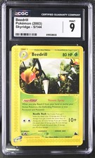 CGC 9 MINT Beedrill 5/144 Skyridge Non Holo Pokemon Card on eBay
