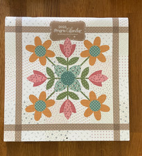 2023 Prairie Calendar by Lori Holt - quilts blocks from her Meadow quilt fabric