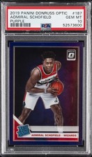 2019 PANINI DONRUSS OPTIC PURPLE #187 ADMIRAL SCHOFIELD PSA 10