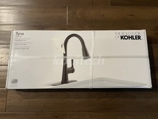 KOHLER Tyne Kitchen Faucet 1-Handle Pull-Down Sprayer - R21415-BL - MATTE BLACK