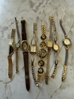 (8)VINTAGE LADIES Watch Lot Fresh Battery Seiko Rivoli Half Moon Hamilton More