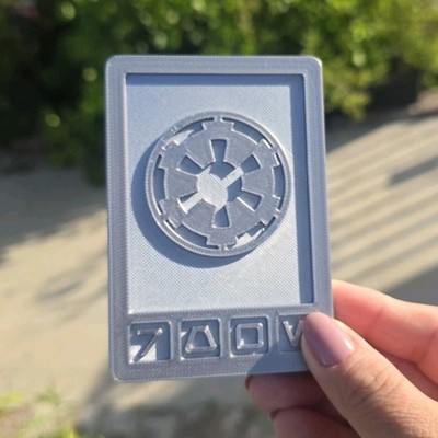 Star Wars Galactic Empire Imperial Emblem silver tap to pay 