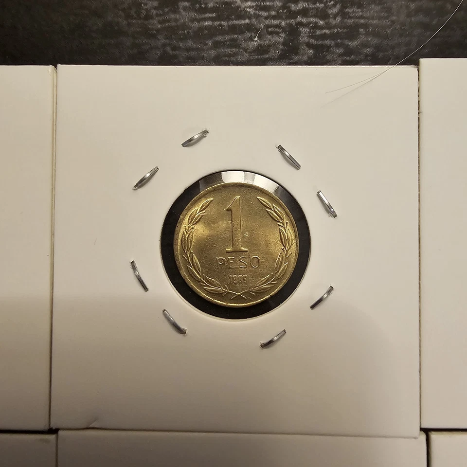 Lote de moedas de 1 peso, 1984, 1987, 1988, 5 - 1989, 3 - 1990, 4 - 1991 - Imagem 3 de 4