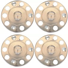 TO FIT MERCEDES TRUCK  BUS STAINLESS STEEL 22.5" WHEEL COVERS 4PCS