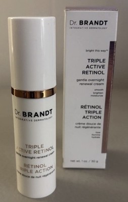 Dr. Brandt Triple Active Retinol. Gentle Overnight Renewal Cream 1 fl Oz