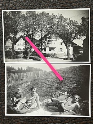 3G) Foto April 1945 Ismaning bei München Deutschland Fotoalbum Munich Bayern