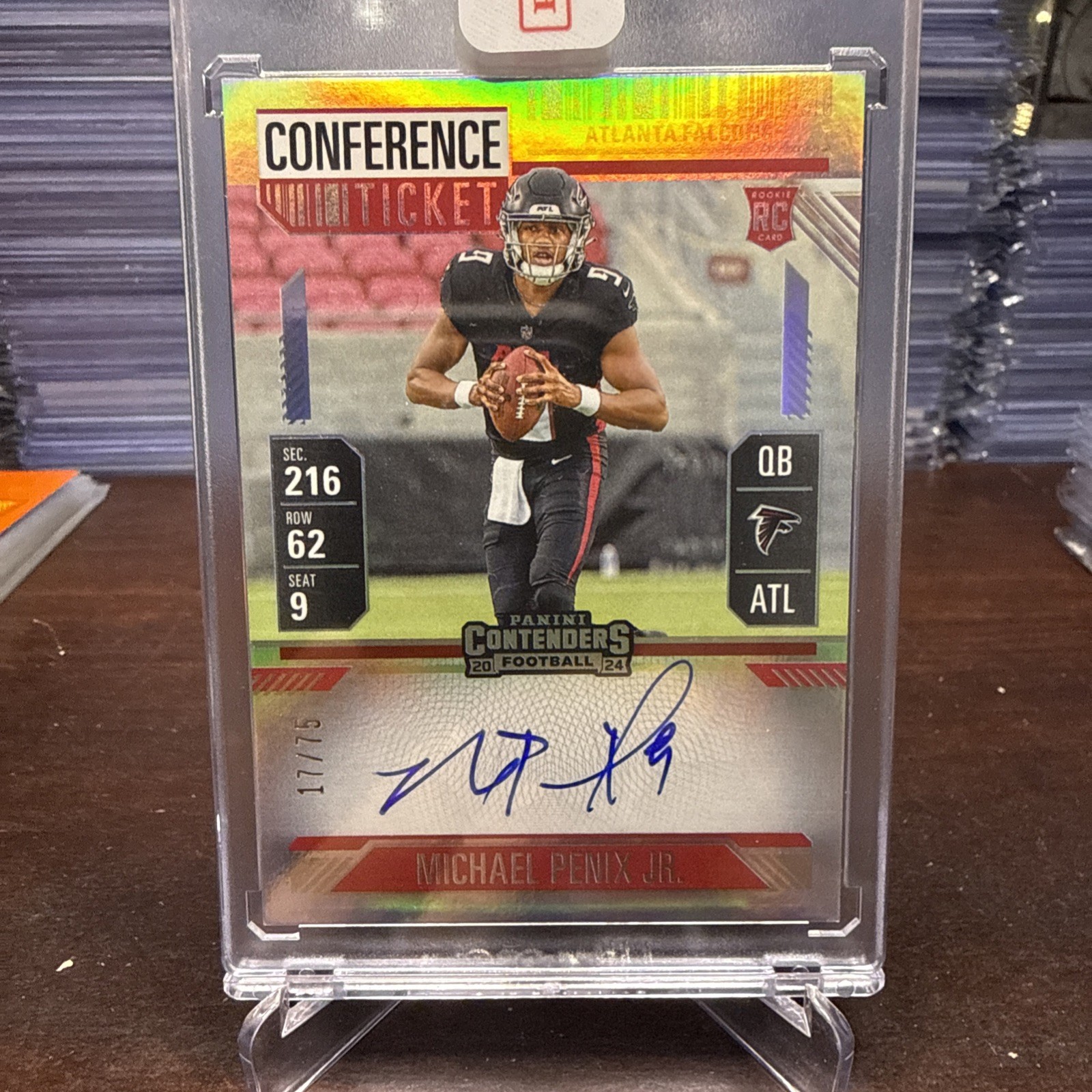 2024 Contenders Conference Ticket RPS MICHAEL PENIX JR 17/75!!! ON CARD AUTO!!!