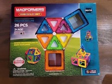 MAGFORMERS Neon 26-Piece Magnetic Construction Set