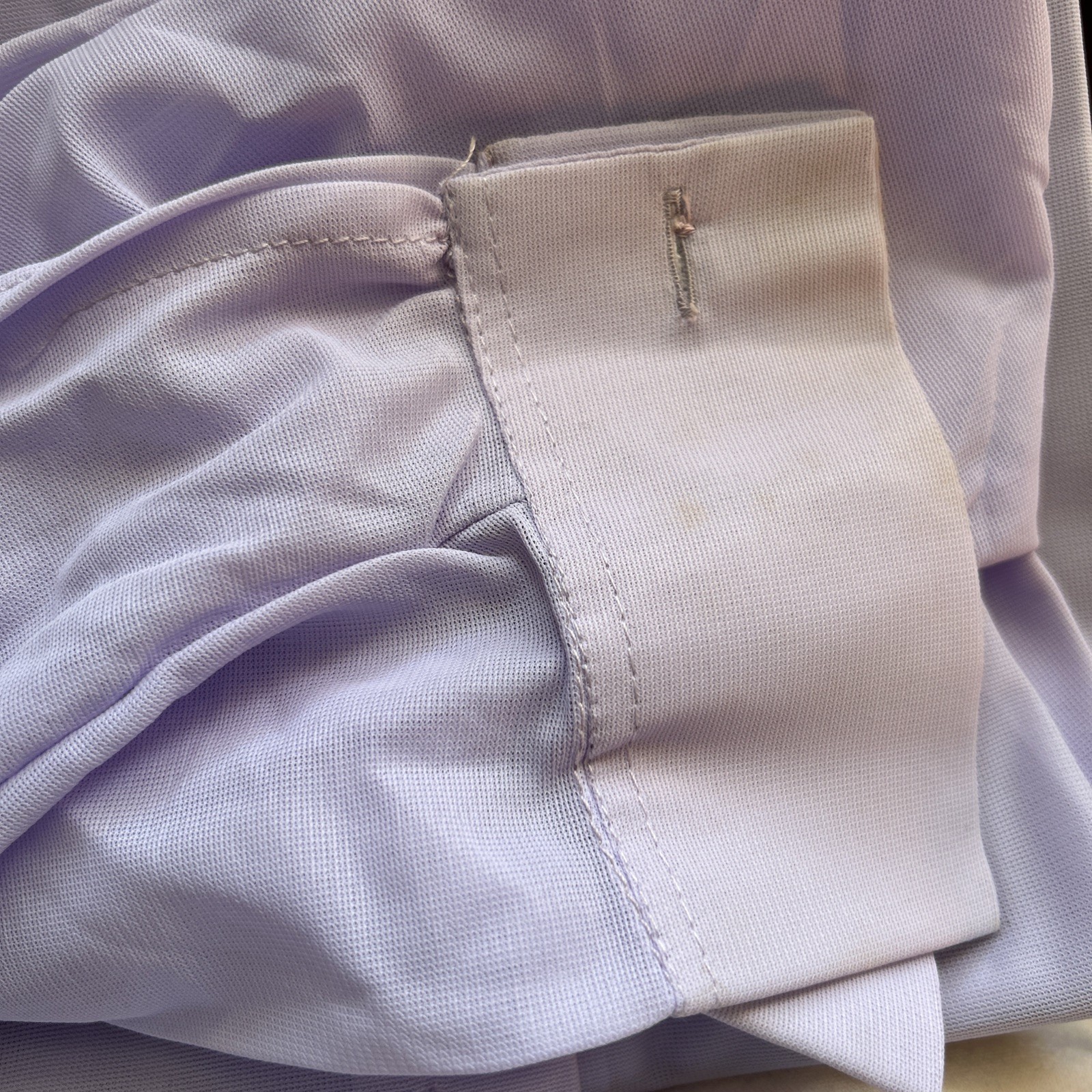 Vintage Jo Blake Bri Nylon Lilac Long Sleeve Shirt NEW 14.5" Collar 6