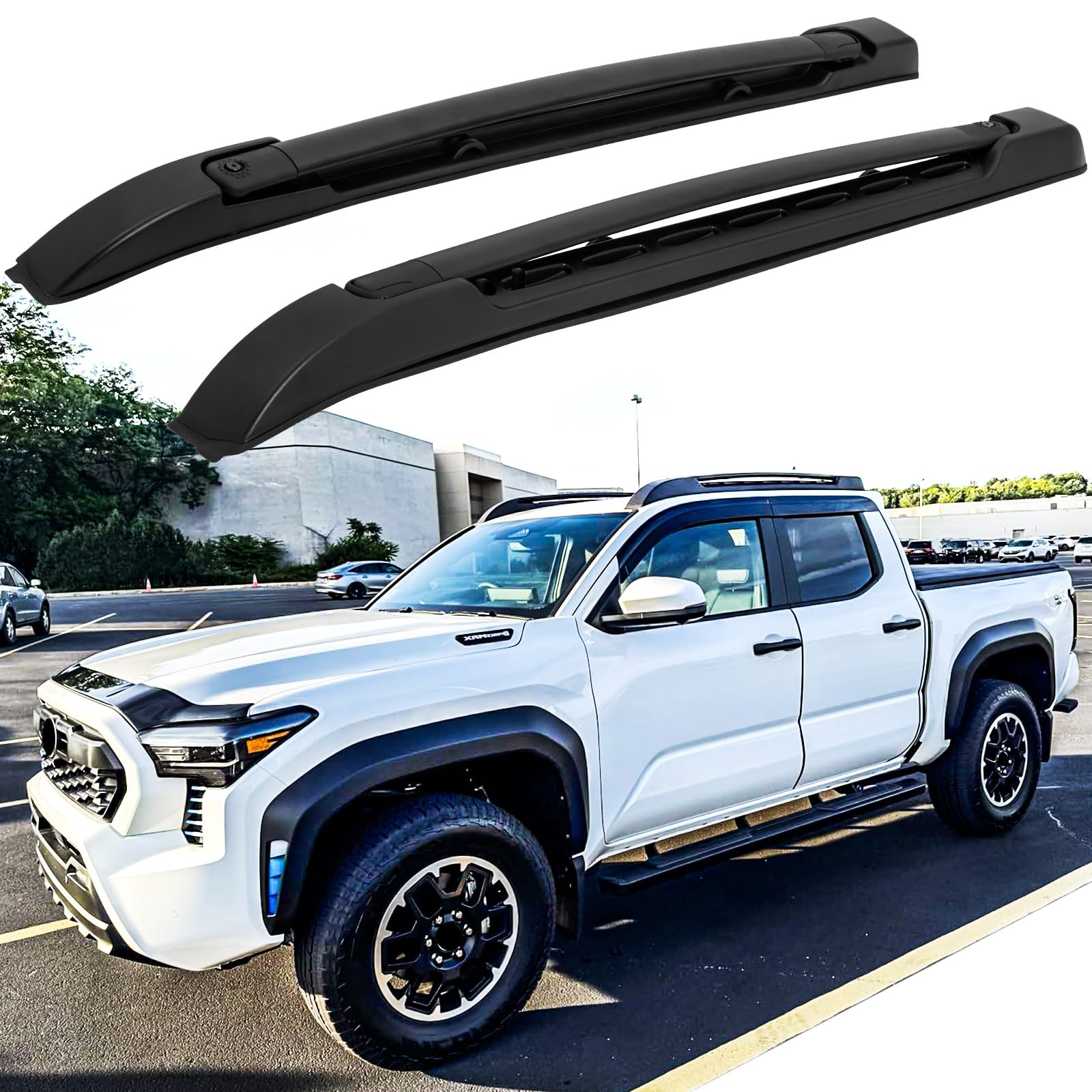 Aluminum Roof Rack for 2024 2025 Tacoma Double Cab 260lbs Ca