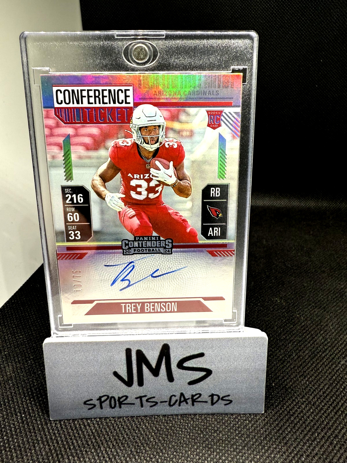 2024 Panini Contenders - Trey Benson #119 - Conference Ticket On Card Auto /75