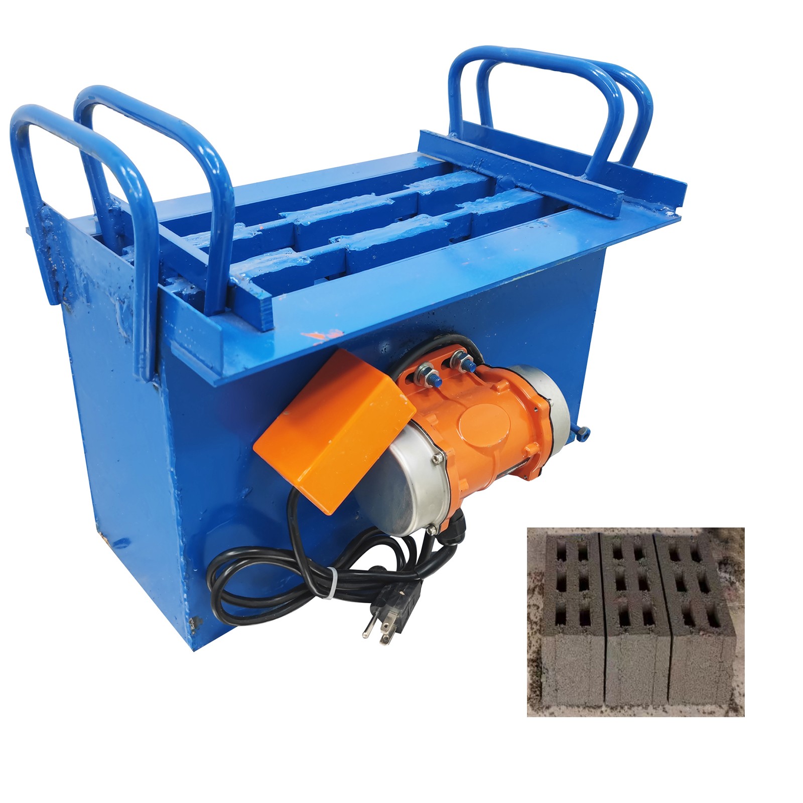 H14 Hole Type Hollow Soil Block Making Machine Portable Paving Brick Mold 110V