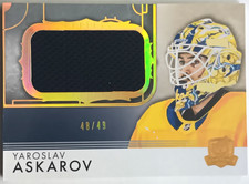 2023-24 UD The Cup Rookie Rink Gallery Jersey Yaroslav Askarov /49 Preds Sharks 