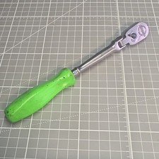 Snap On 1/4 Swivel Head Ratchet 80 Teeth Hard Handle GREEN THLFD72