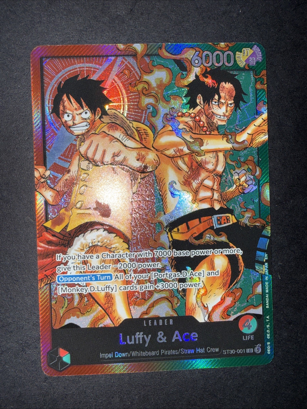 One Piece Card Game Luffy & Ace Leader ST30-001  - English