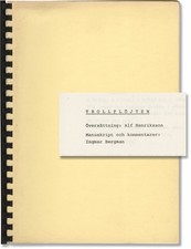 Ingmar Bergman MAGIC FLUTE TROLLFLOJTEN Original teleplay script for #141542