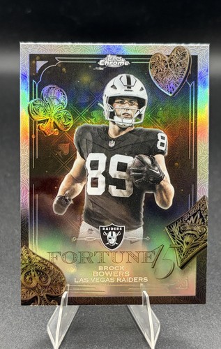 2025 Topps Chrome - Fortune 15 Brock Bowers #F15-8 Refractor