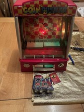 Coin Penny Pusher Falls Fairground CASHCADE Arcade Kids Amusements Game Replica