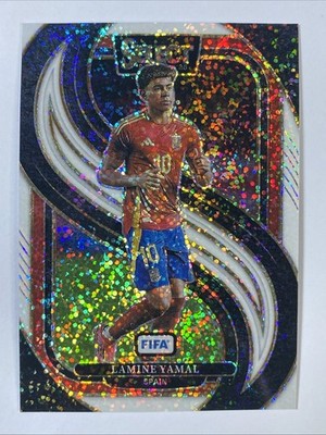 LAMINE YAMAL 2024-25 Panini Select FIFA #190 WHITE SPARKLE Prizm