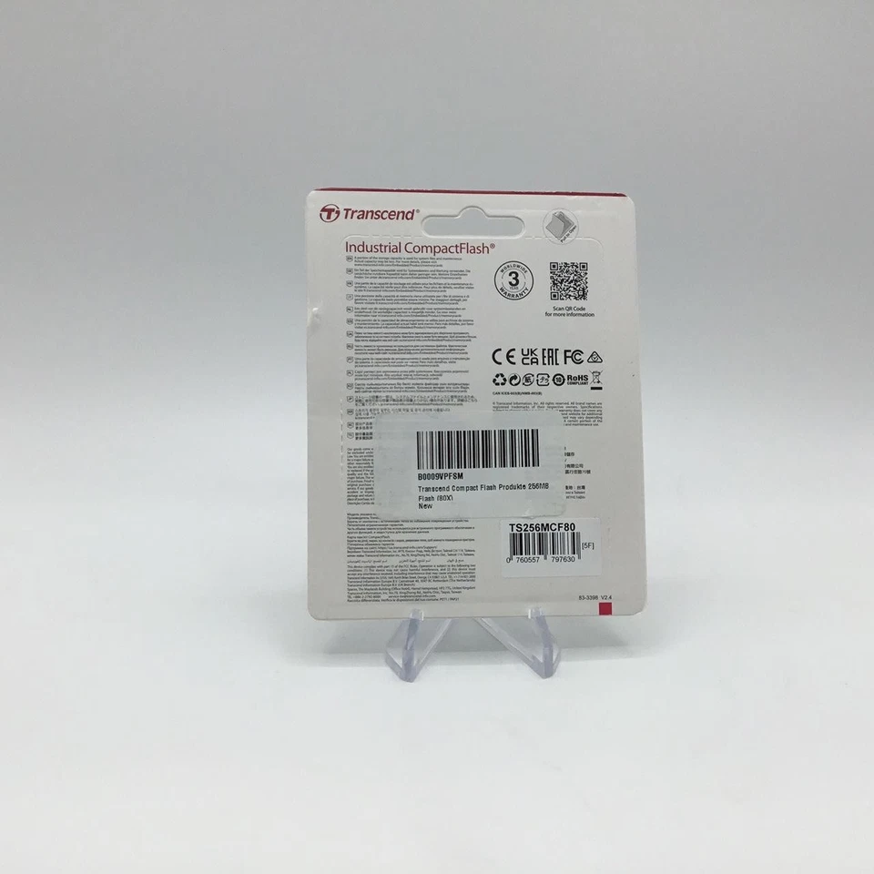 Transcend 256MB 80x Speed Compact Industrial Flash Card (TS256MCF80) - Image 2 of 2